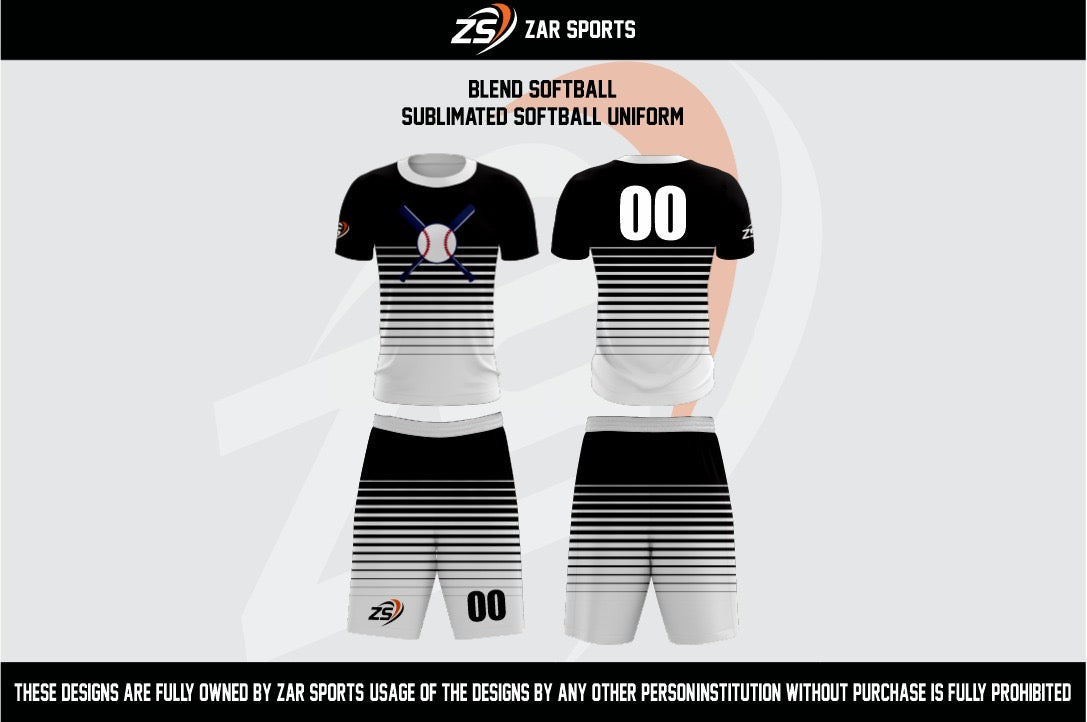 Custom Softball Uniform Set – Sublimated Jersey & Shorts (Team Name & Number)